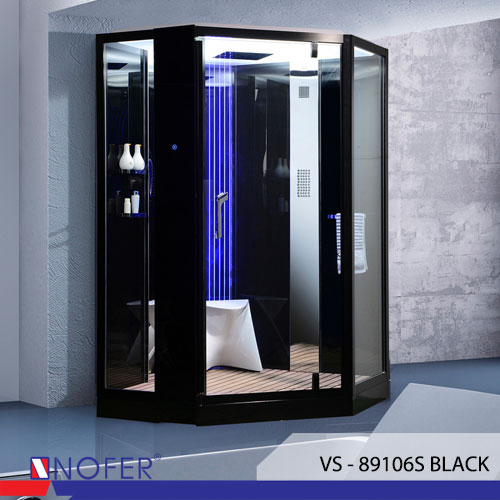 Phòng tắm xông hơi đa năng VS-89106S màu đen