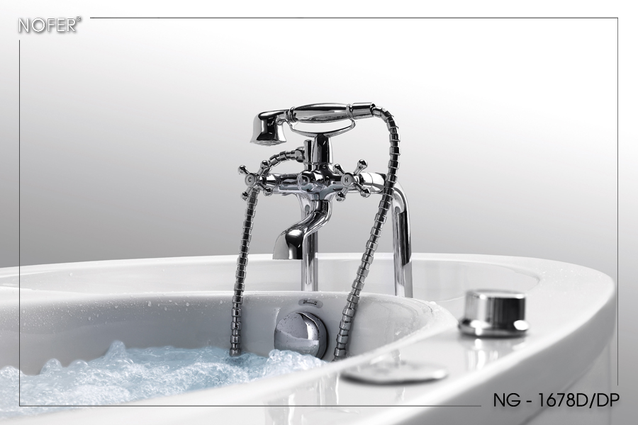 Vòi nước cùng hệ thống điều khiển sen tay đi kèm bồn tắm massage NG-1678D/DP